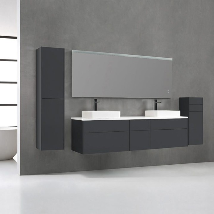 Koupelnový nábytek – set StoneArt Venice VE-2000pro-5 tmavě šedý 200×52