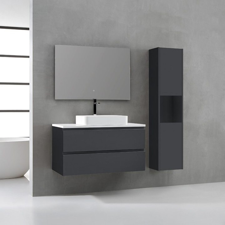 Koupelnový nábytek – set StoneArt Monte Carlo MC-1000pro-5 tmavě šedý 100×52
