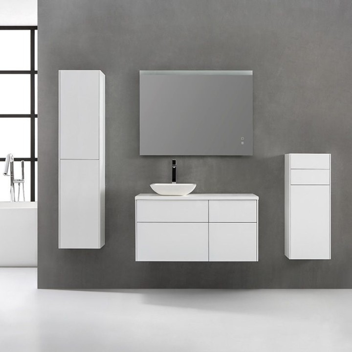 Koupelnový nábytek – set StoneArt Venice VE-1010pro-2 tmavě šedý 100×52 levé provedení