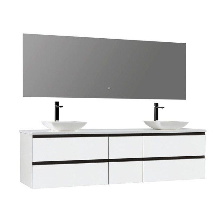 Koupelnový nábytek – set StoneArt Monte Carlo MC-2000pro-2 bílý 200×52