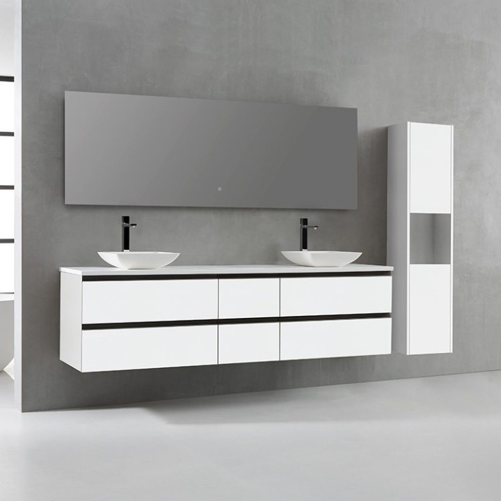 Koupelnový nábytek – set StoneArt Monte Carlo MC-2000pro-2 bílý 200×52
