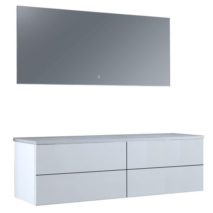 Koupelnový nábytek – set StoneArt Brugge BU-1601pro bílý 160×50