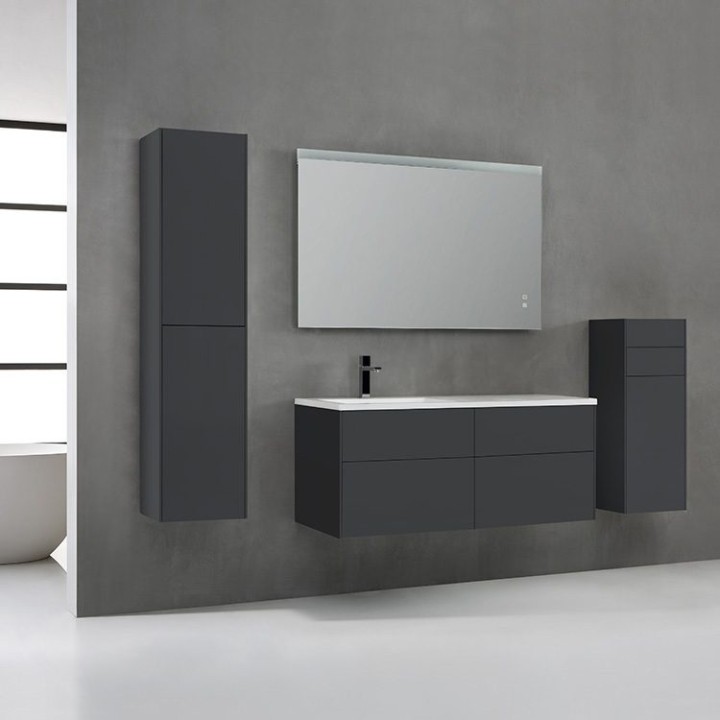 Koupelnová skříňka StoneArt Venice VE-1210-II tmavě šedá 120×52 levé provedení