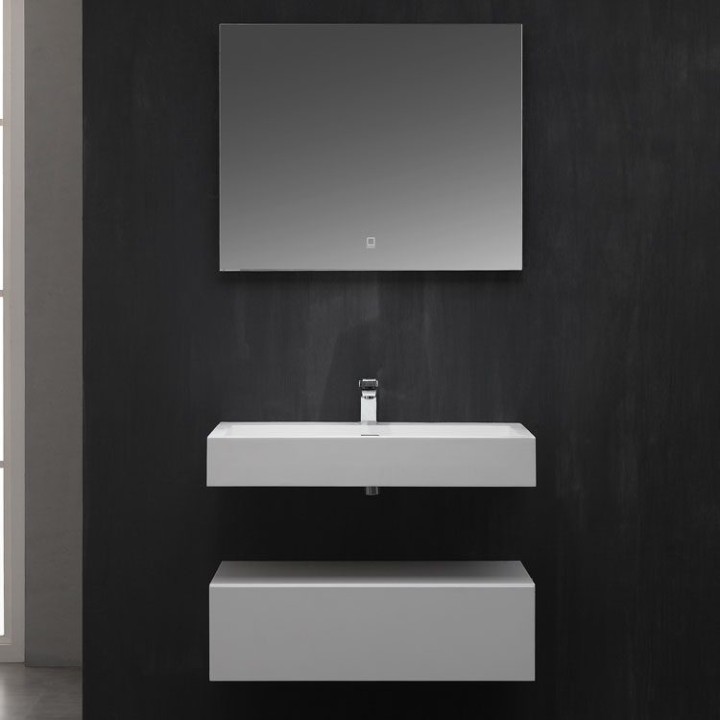 Koupelnový nábytek – set StoneArt LP4508 bílý 80×48 matný