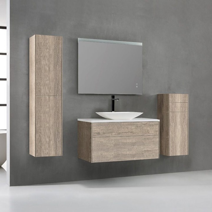 Koupelnová skříňka StoneArt Venice VE-1000pro-1 dubová světlá 100×52