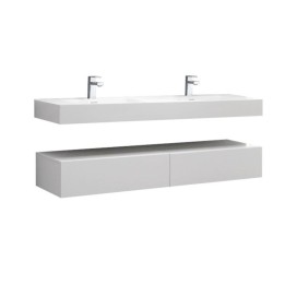 Koupelnová skříňka StoneArt LP4516 bílá 160×48 lesklá
