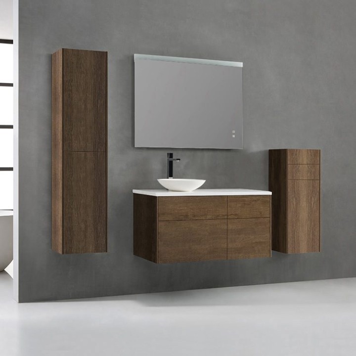Koupelnový nábytek – set StoneArt Venice VE-1010pro-4 dubový tmavý 100×52 levé provedení