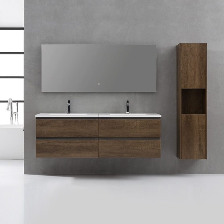 Koupelnový nábytek – set StoneArt Monte Carlo MC-1600 tmavě šedý 160×52