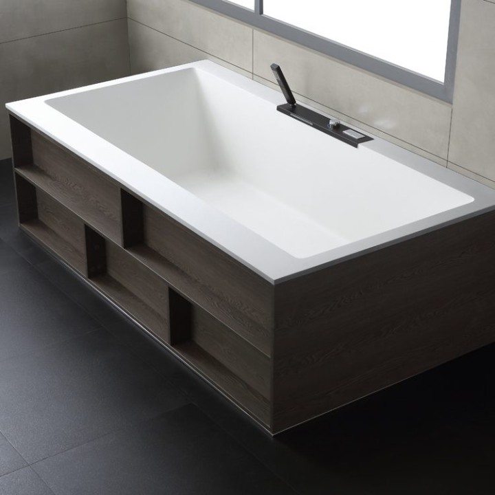 Volně stojící vana StoneArt BS-536 bílá 188×100 lesklá