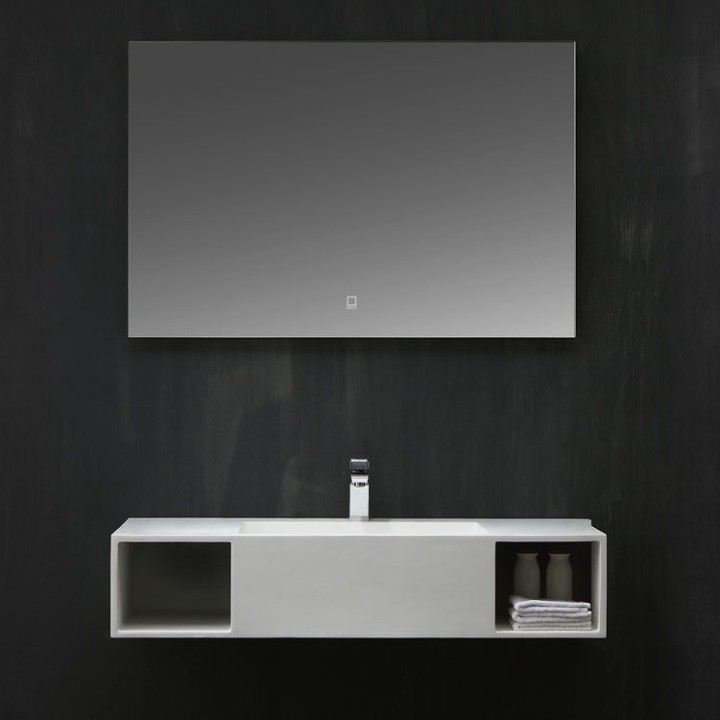 Umyvadlo StoneArt LQ710 bílé 100×48 matné