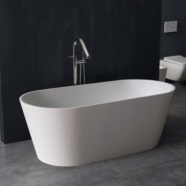 Volně stojící vana StoneArt BS-553 bílá 165×75 matná