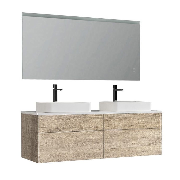 Koupelnový nábytek – set StoneArt Venice VE-1600pro-5 dubový světlý 160×52
