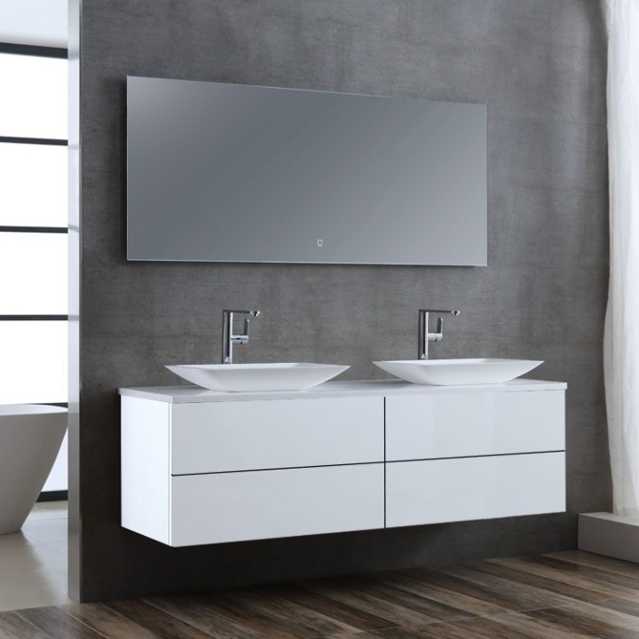 Koupelnový nábytek – set StoneArt Brugge BU-1601pro-1 bílý 160×50