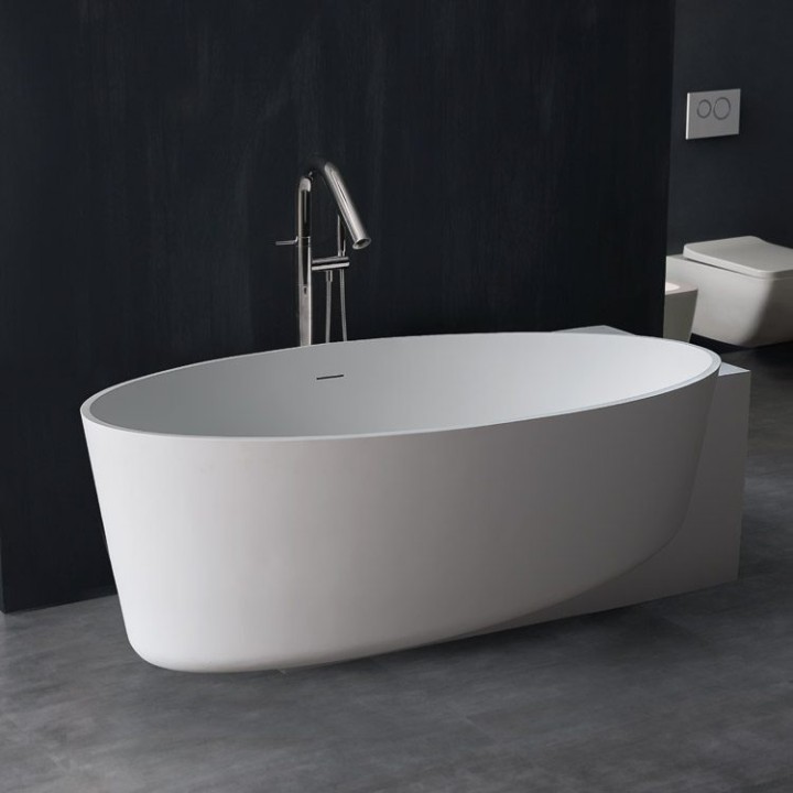 Volně stojící vana StoneArt BS-550 bílá 170×93 lesklá