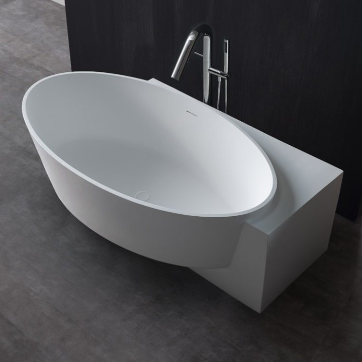 Volně stojící vana StoneArt BS-550 bílá 170×93 lesklá