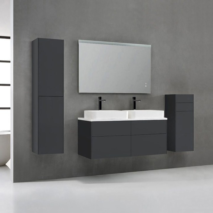 Koupelnový nábytek – set StoneArt Venice VE-1200pro-5 tmavě šedý 120×52