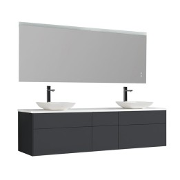Koupelnový nábytek – set StoneArt Venice VE-2000pro-2 tmavě šedý 200×52