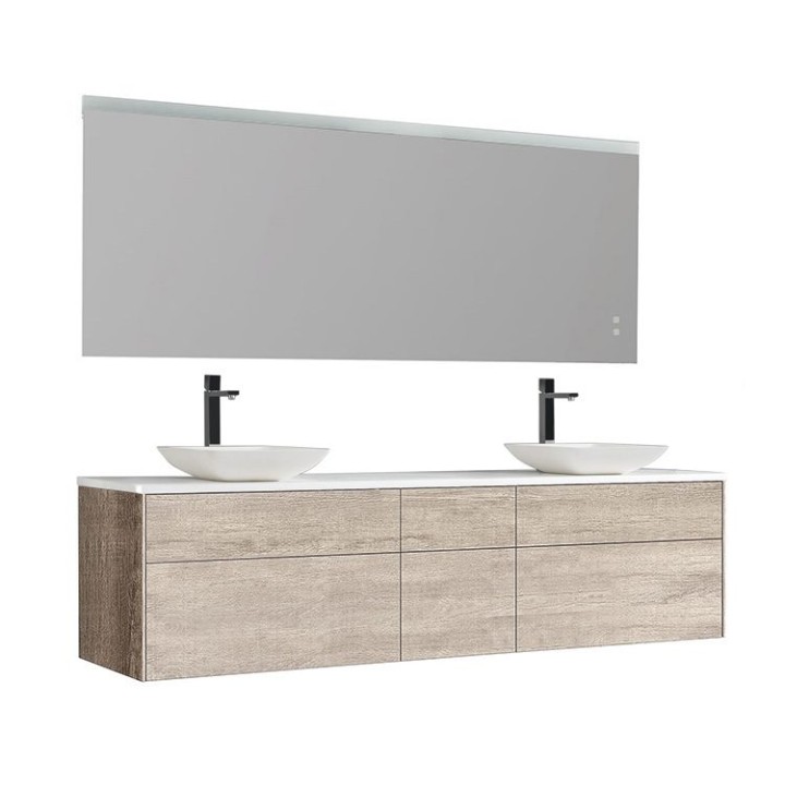 Koupelnový nábytek – set StoneArt Venice VE-2000pro-2 dubový světlý 200×52
