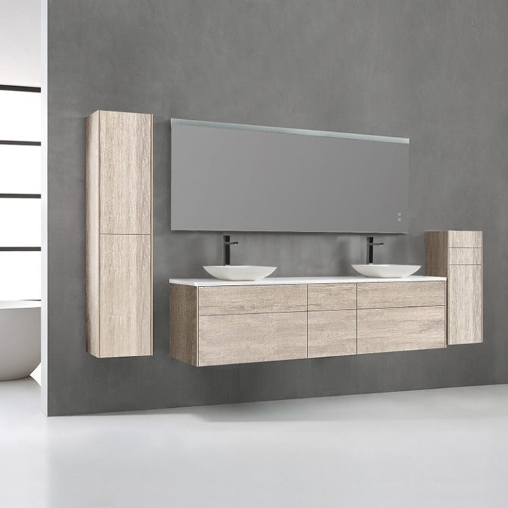 Koupelnový nábytek – set StoneArt Venice VE-2000pro-2 dubový světlý 200×52