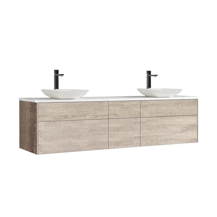 Koupelnová skříňka StoneArt Venice VE-2000pro-2 dubová světlá 200×52
