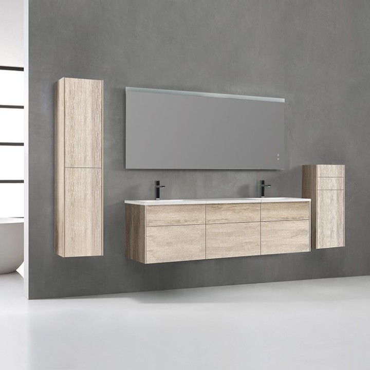 Koupelnový nábytek – set StoneArt Venice VE-1800-II dubový světlý 180×52