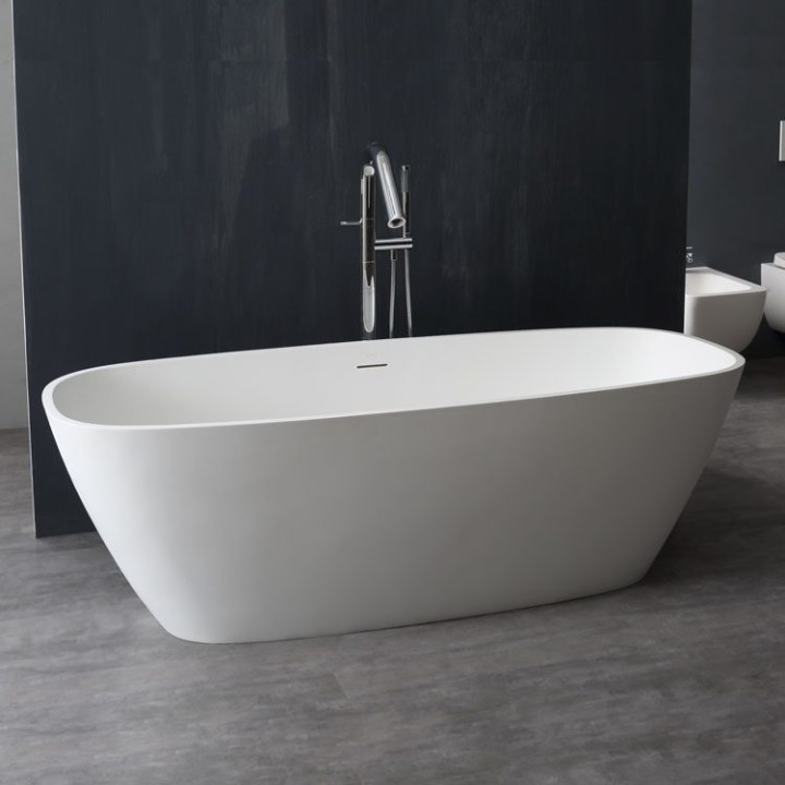 Volně stojící vana StoneArt BS-528 bílá 175×75 matná