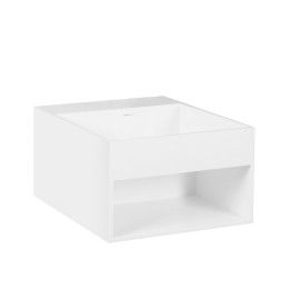 Umyvadlo StoneArt LZ750 bílé 32,5x32,5cm lesklé