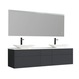 Koupelnový nábytek – set StoneArt Venice VE-2000pro-1 tmavě šedý 200×52