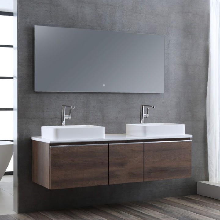 Koupelnová skříňka StoneArt Milano ME-1600pro-5 dubová tmavá 160×45