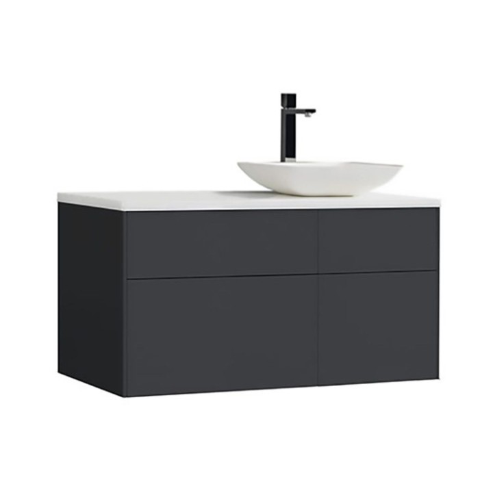 Koupelnová skříňka StoneArt Venice VE-1010pro-2 tmavě šedá 100×52 pravé provedení