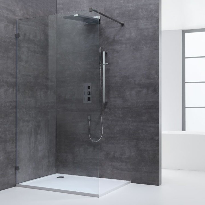 Walk-in sprchová zástěna EAGO AWT LW1000 100×210