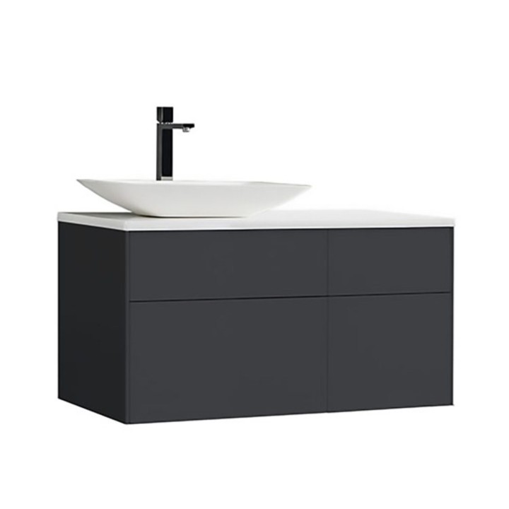 Koupelnová skříňka StoneArt Venice VE-1010pro-1 tmavě šedá 100×52 levé provedení