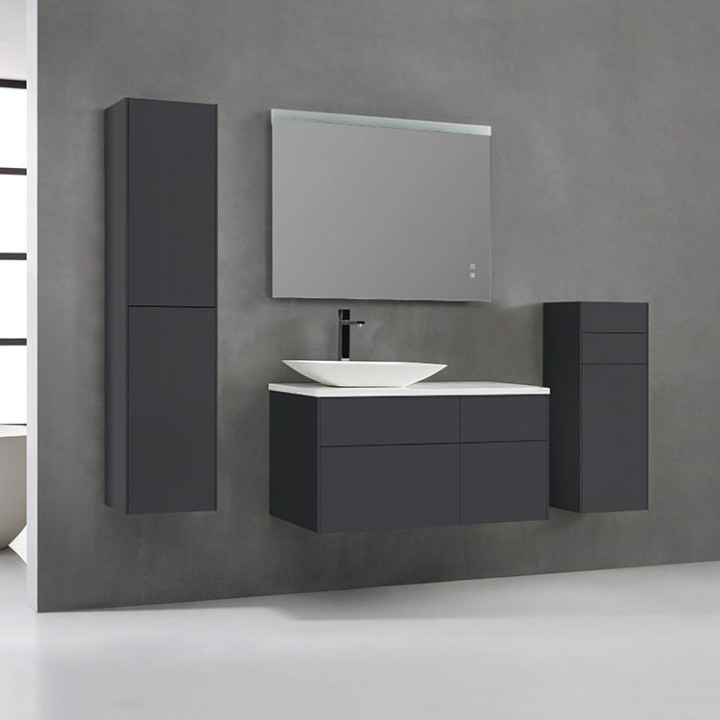 Koupelnová skříňka StoneArt Venice VE-1010pro-1 tmavě šedá 100×52 levé provedení