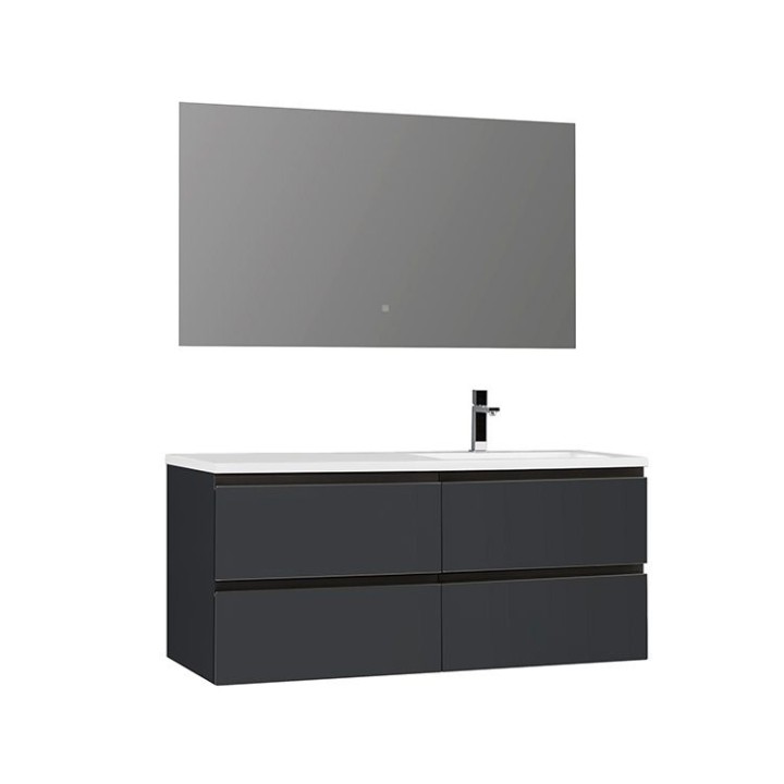 Koupelnový nábytek – set StoneArt Monte Carlo MC-1210 tmavě šedý 120×52 pravé provedení