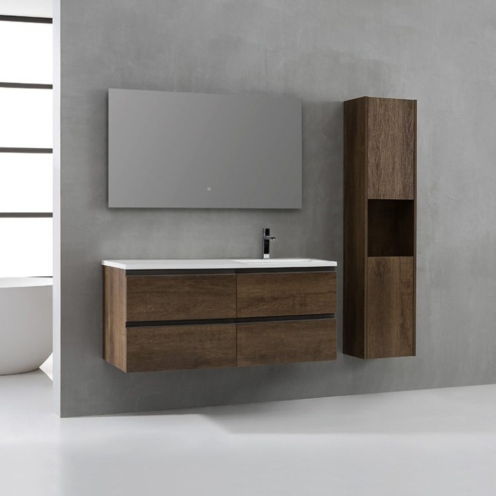 Koupelnový nábytek – set StoneArt Monte Carlo MC-1210 dubový tmavý 120×52 pravé provedení