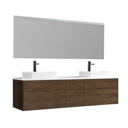 Koupelnový nábytek – set StoneArt Venice VE-2000pro-5 dubový tmavý 200×52