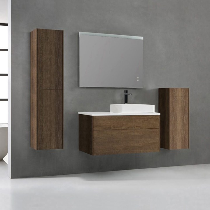 Koupelnový nábytek – set StoneArt Venice VE-1010pro-5 dubový tmavý 100×52 pravé provedení