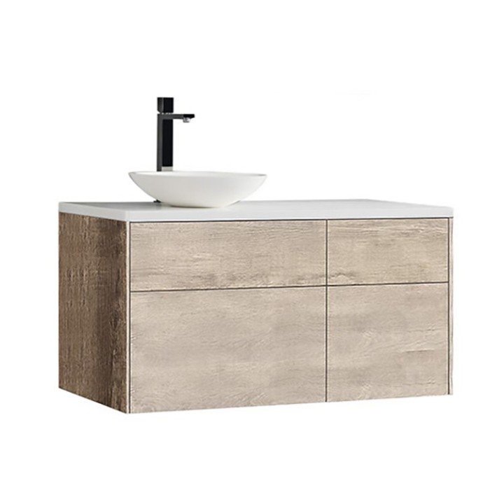 Koupelnová skříňka StoneArt Venice VE-1010pro-4 dubová světlá 100×52 levé provedení