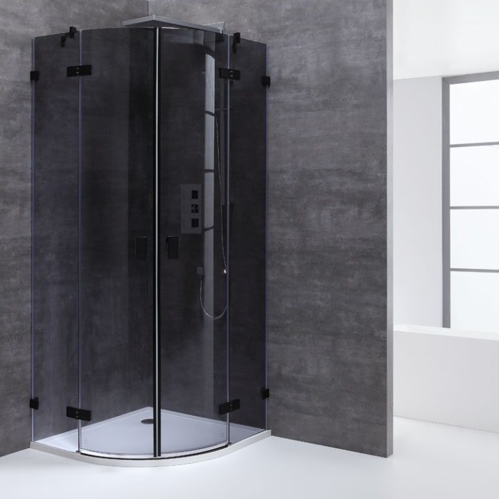 Sprchový kout EAGO AWT LAR0901-B černý 90×90