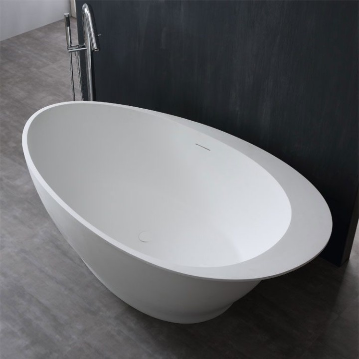 Volně stojící vana StoneArt BS-516 bílá 180×104 lesklá
