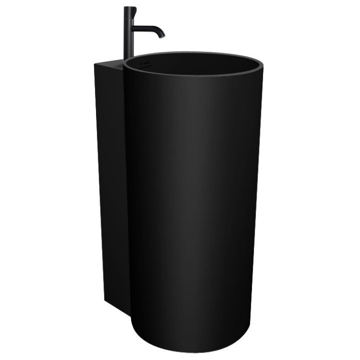 Volně stojící umyvadlo StoneArt LZ550 černé 42×54 matné