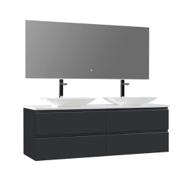 Koupelnový nábytek – set StoneArt Monte Carlo MC-1600pro-1 tmavě šedý 160×52