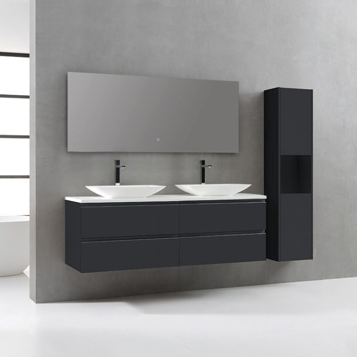 Koupelnový nábytek – set StoneArt Monte Carlo MC-1600pro-1 tmavě šedý 160×52