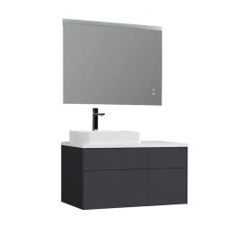 Koupelnový nábytek – set StoneArt Venice VE-1010pro-5 tmavě šedý 100×52 levé provedení