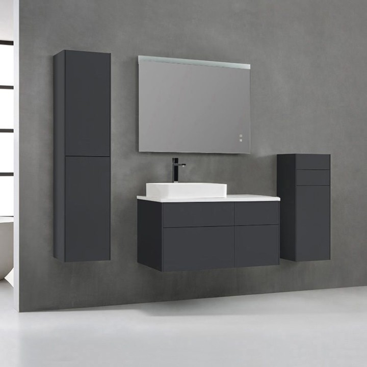 Koupelnový nábytek – set StoneArt Venice VE-1010pro-5 tmavě šedý 100×52 levé provedení