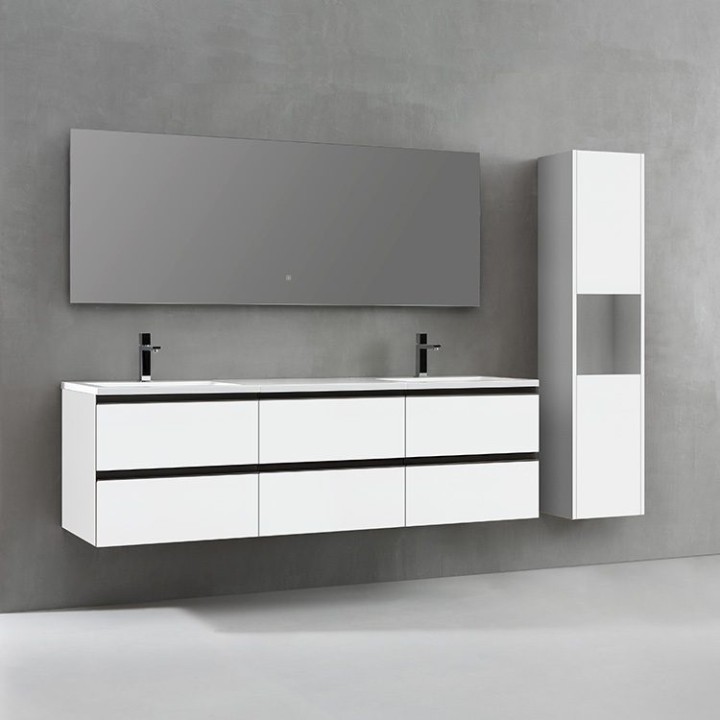 Koupelnový nábytek – set StoneArt Monte Carlo MC-1800 bílý 180×52