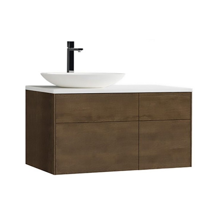 Koupelnová skříňka StoneArt Venice VE-1010pro-3 dubová tmavá 100×52 levé provedení