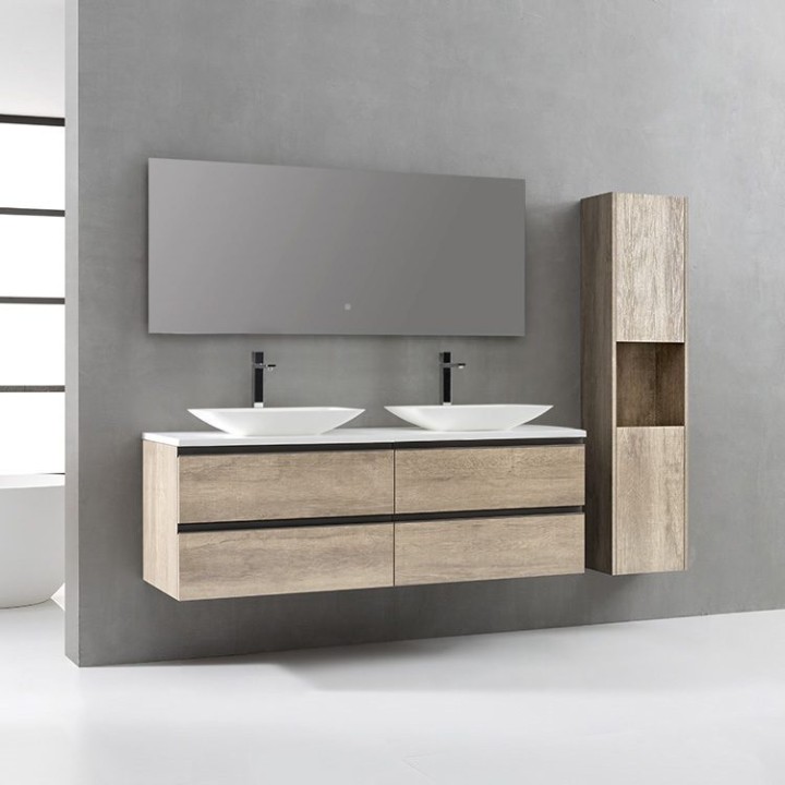 Koupelnový nábytek – set StoneArt Monte Carlo MC-1600pro-1 dubový světlý 160×52