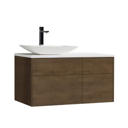 Koupelnová skříňka StoneArt Venice VE-1010pro-1 dubová tmavá 100×52 levé provedení