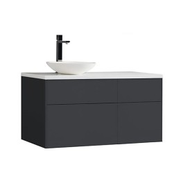 Koupelnová skříňka StoneArt Venice VE-1010pro-4 tmavě šedá 100×52 levé provedení